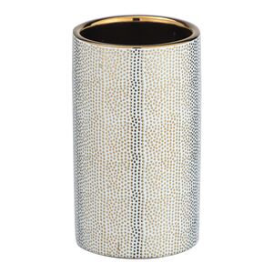 Wenko Nuria Bathroom Tumbler Gold and White Wenko Nuria Bathroom Tumbler Gold and White